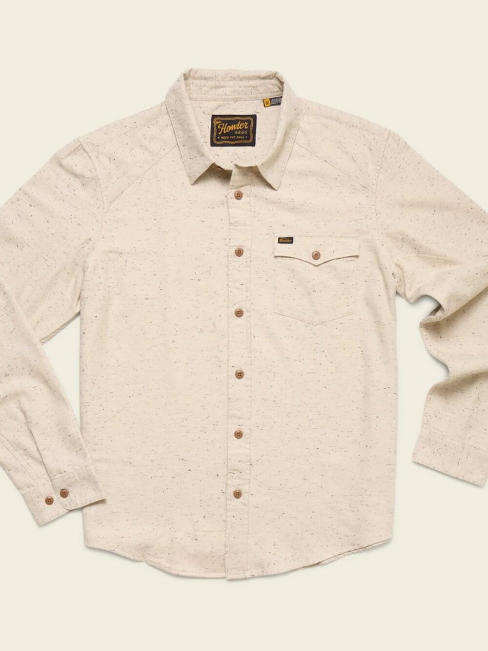 Howler Brothers Men's LA Grange Lightweight Flannel Shirt NWT Size XL & XXL Sand